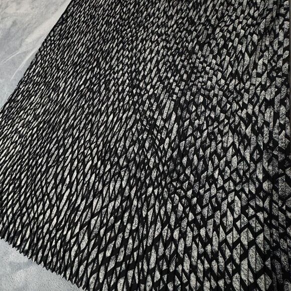 Adrienne Vittadini Sport Vintage Maxi Skirt Maxi Geometric Snake Look Plated USA - Picture 4 of 11